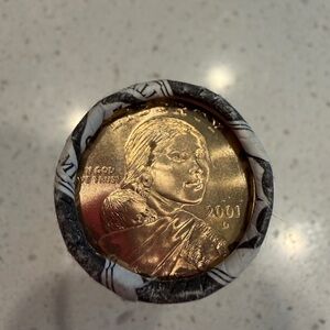 US MINT Rolled Sacagawea Dollars 2001 Unknown Mint Uncirculated $25‎ Roll
